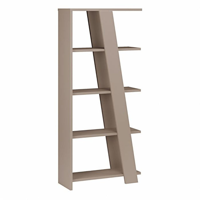 Turin 70cm 5 Tier Ladder Bookcase- Taupe - FurniComp