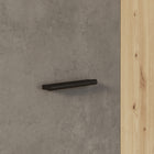 Variant Multipurpose Artisan Oak & Dark Grey Tall 2 Door Broom Utility Cupboard - FurniComp
