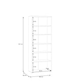 Variant Multipurpose Black Tall 2 Door Utility Shoe Storage Cupboard - FurniComp
