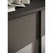 Venice 4 Door 1 Drawer Lead and Slate Grey Large Sideboard - FurniComp