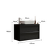 Verona Black Oak 2 Drawer 1050mm Wall Hung Vanity Unit with Basin - FurniComp