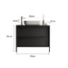 Verona Black Oak 2 Drawer 790mm Free Standing Vanity Unit with Basin - FurniComp