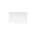Vida 3 Door 135cm White Gloss Sideboard - FurniComp