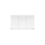 Vida 3 Door 135cm White Gloss Sideboard - FurniComp