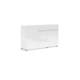 Vida 3 Door 1 Drawer 135cm White Gloss Sideboard - FurniComp