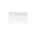Vida 3 Door 1 Drawer 135cm White Gloss Sideboard - FurniComp