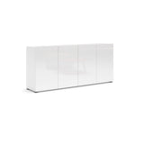 Vida 4 Door 180cm Large White Gloss Sideboard - FurniComp