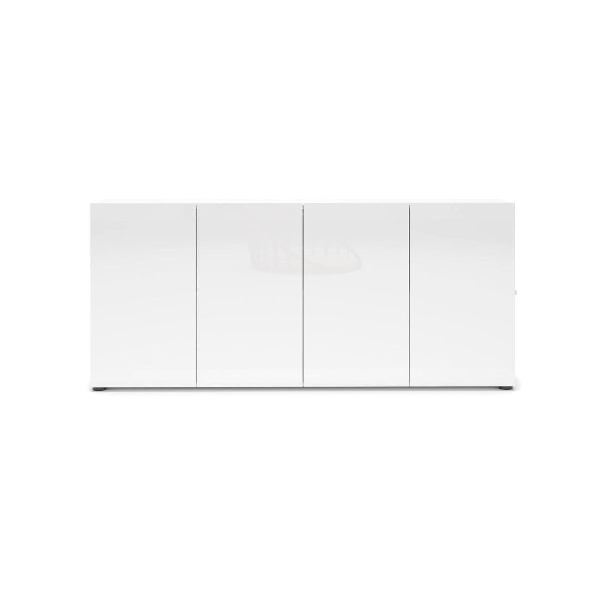 Vida 4 Door 180cm Large White Gloss Sideboard - FurniComp