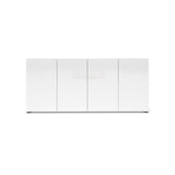 Vida 4 Door 180cm Large White Gloss Sideboard - FurniComp