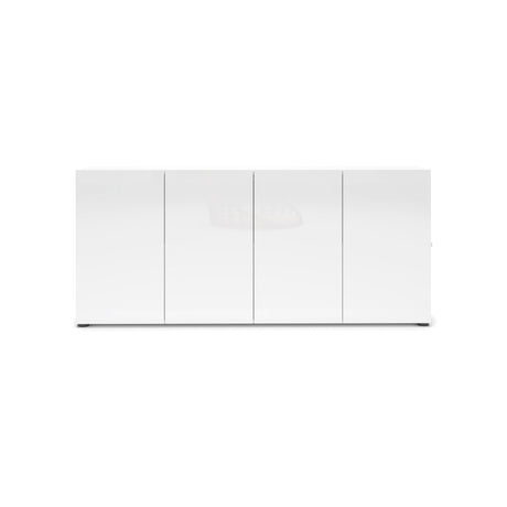 Vida 4 Door 180cm Large White Gloss Sideboard - FurniComp