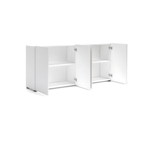 Vida 4 Door 180cm Large White Gloss Sideboard - FurniComp