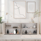 Vienna 210cm 4 Door Large Cashmere Sideboard - FurniComp