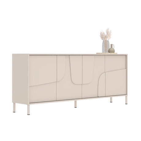 Vienna 210cm 4 Door Large Cashmere Sideboard - FurniComp