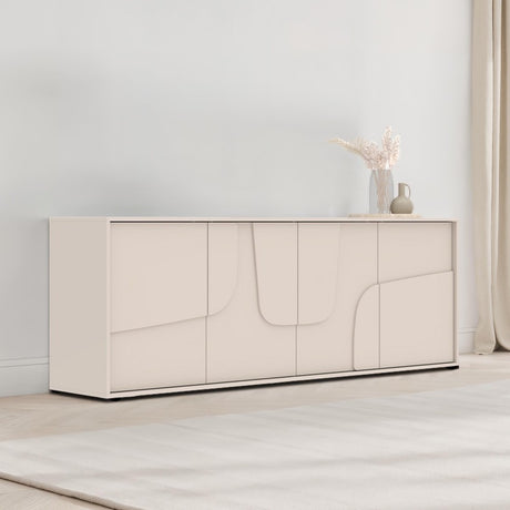 Vienna 210cm 4 Door Large Cashmere Sideboard - FurniComp