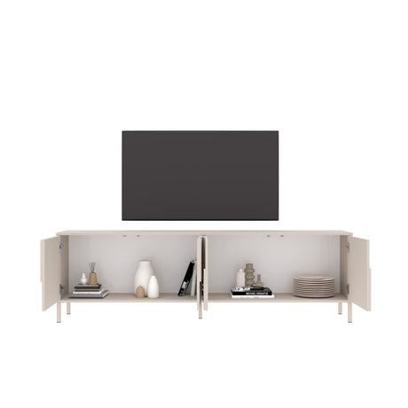 Vienna 210cm 4 Door Large Cashmere TV Unit - FurniComp