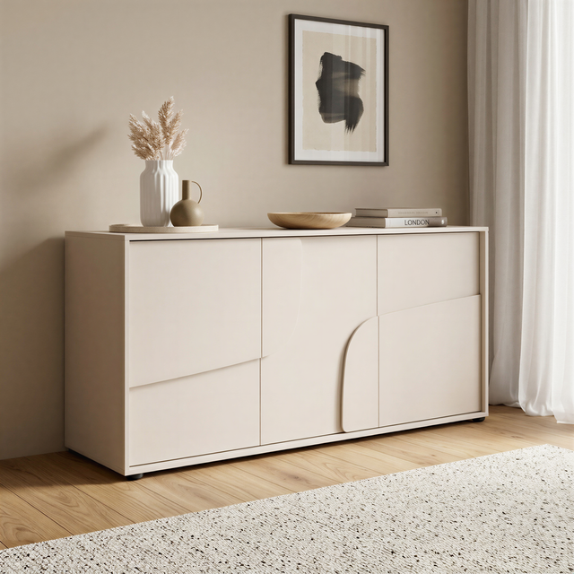 Vienna 150cm 3 Door Cashmere Sideboard - FurniComp