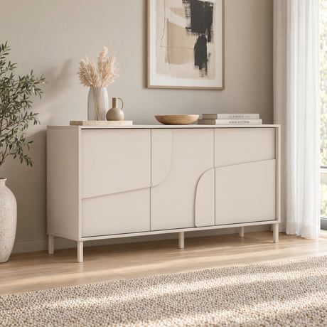 Vienna 150cm 3 Door Cashmere Sideboard - FurniComp