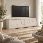Vienna 210cm 4 Door Large Cashmere TV Unit - FurniComp