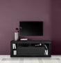 Viola 1 Door 172cm Black Oak TV Stand Up To 75 Inch - FurniComp