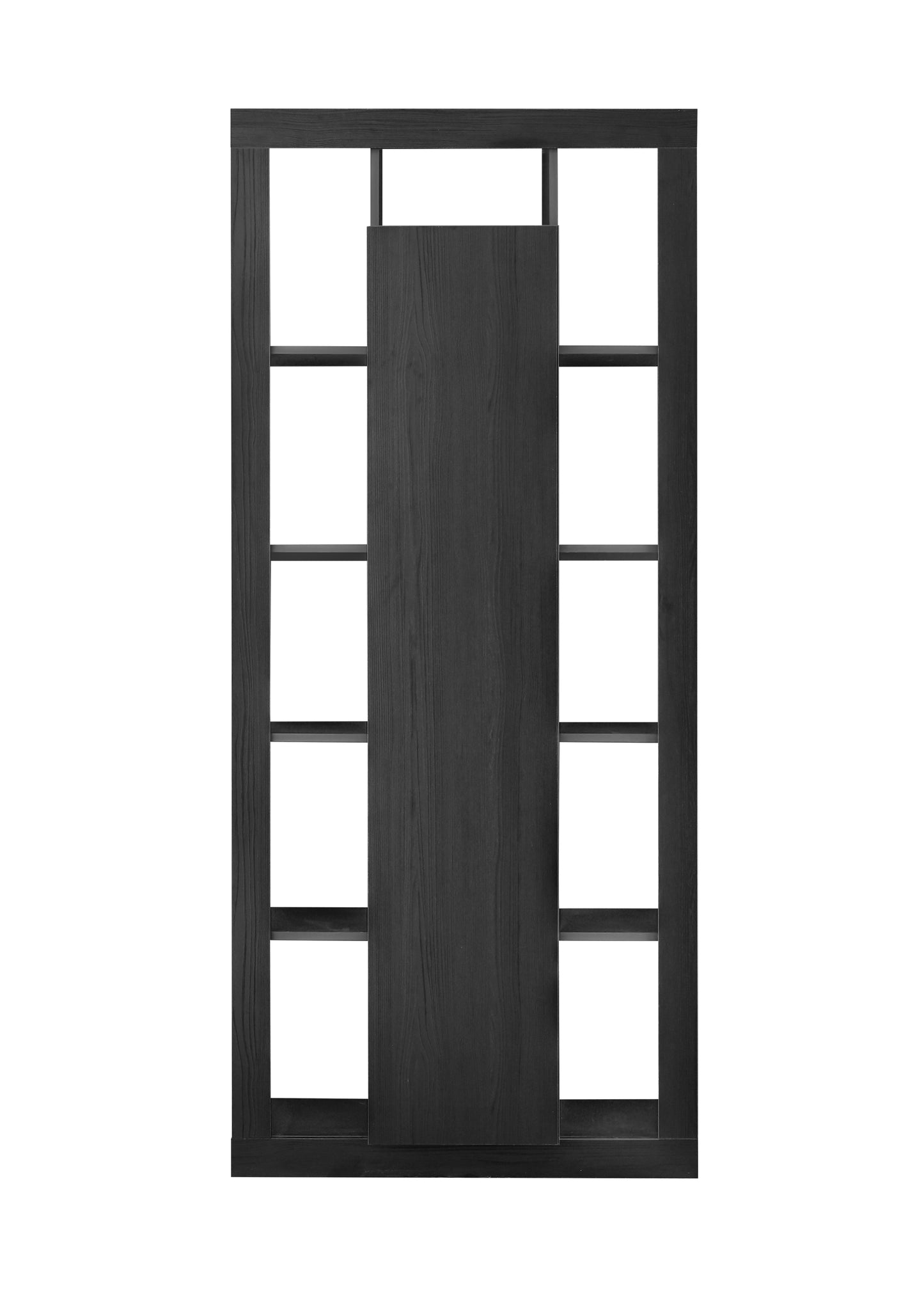 Viola 1 Door Black Oak Bookcase - FurniComp