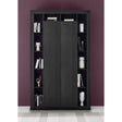Viola 2 Door Black Oak Large Bookcase - FurniComp