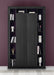 Viola 2 Door Black Oak Large Bookcase - FurniComp