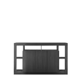Viola 3 Door 172cm Black Oak Sideboard - FurniComp