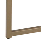Violet 120cm Rectangle Coffee Table- White Marble & Gold - FurniComp