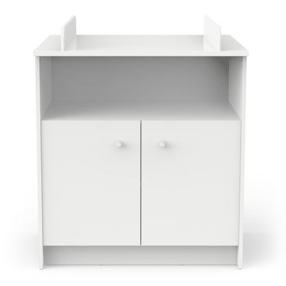 Violet 2 Door Baby Changing Table- Matt White - FurniComp