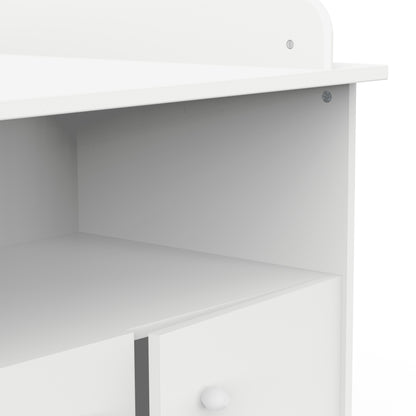 Violet 2 Door Baby Changing Table- Matt White - FurniComp