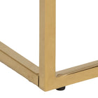 Violet 2 Tier Side Table/Lamp Table- White Marble & Gold - FurniComp
