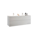 Vivia 2 Drawer White High Gloss 1220mm Wall Hung Double Sink Vanity Unit - FurniComp