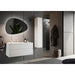 Vivia 2 Drawer White High Gloss 820mm Wall Hung Countertop Vanity Unit with Sink - FurniComp
