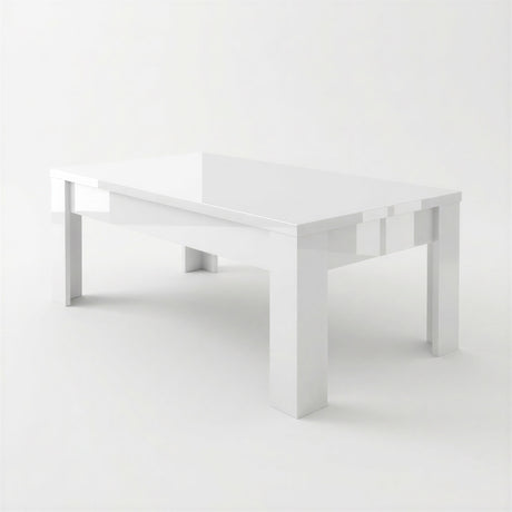 Ashley Rectangular Coffee Table- White Gloss - FurniComp