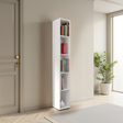 Combo 28cm Tall Narrow Bookcase - White Gloss COM-45-01 - FurniComp