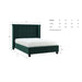Zaneta Emerald Green Velvet Bed Frame - FurniComp