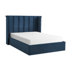 Zaneta Navy Blue Velvet Storage Bed Frame
