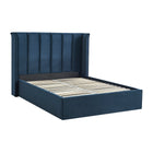 Zaneta Navy Blue Velvet Storage Bed Frame