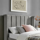 Zaneta Silver Velvet Storage Bed Frame