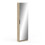 Reflex Royal Oak Tall Mirrored Shoe Cabinet - FurniComp