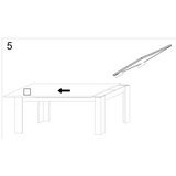 Milano 137cm White Gloss Extending Dining Table - FurniComp