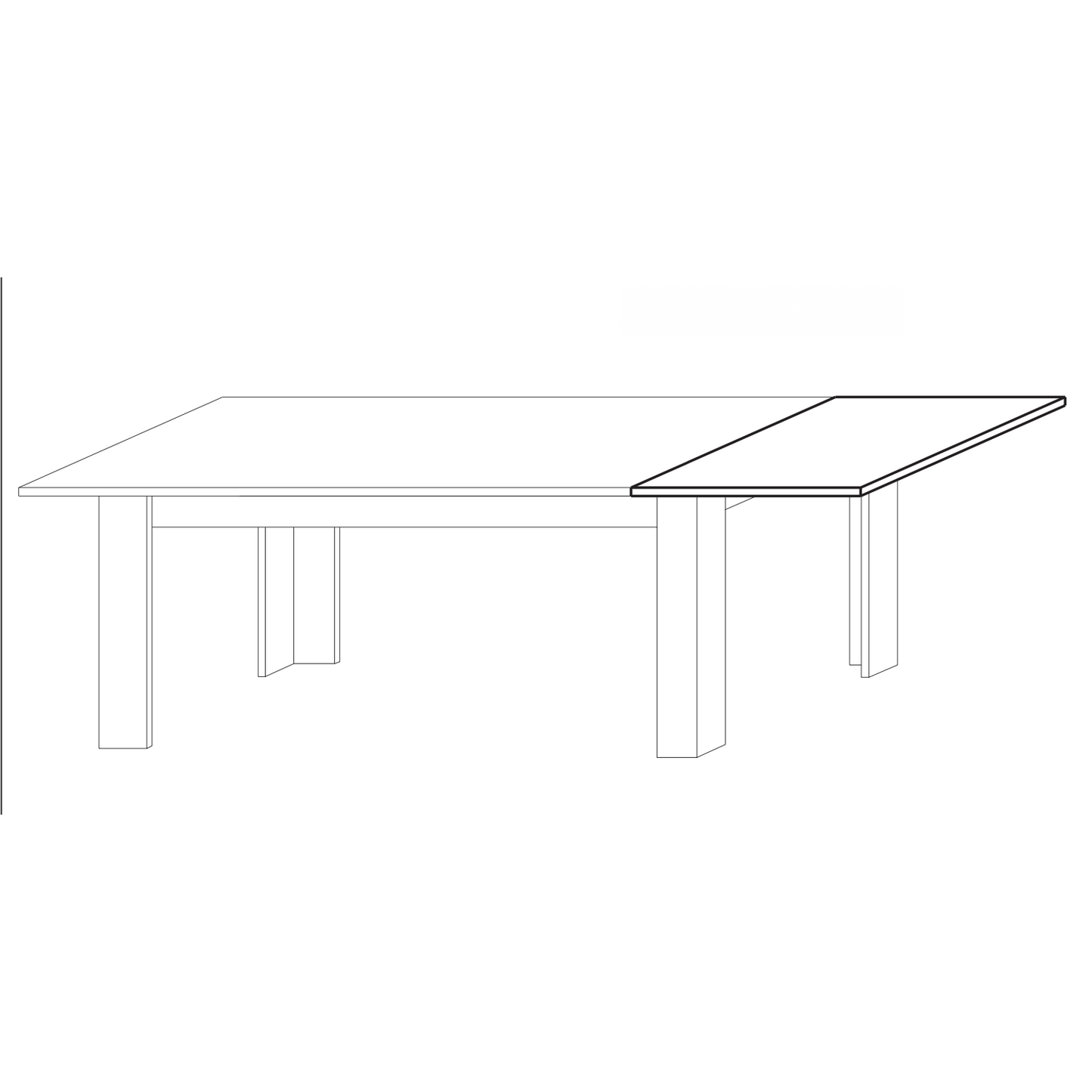 Siena 137cm Concrete Grey Extending Dining Table - FurniComp