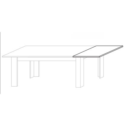 Siena 137cm Concrete Grey Extending Dining Table - FurniComp