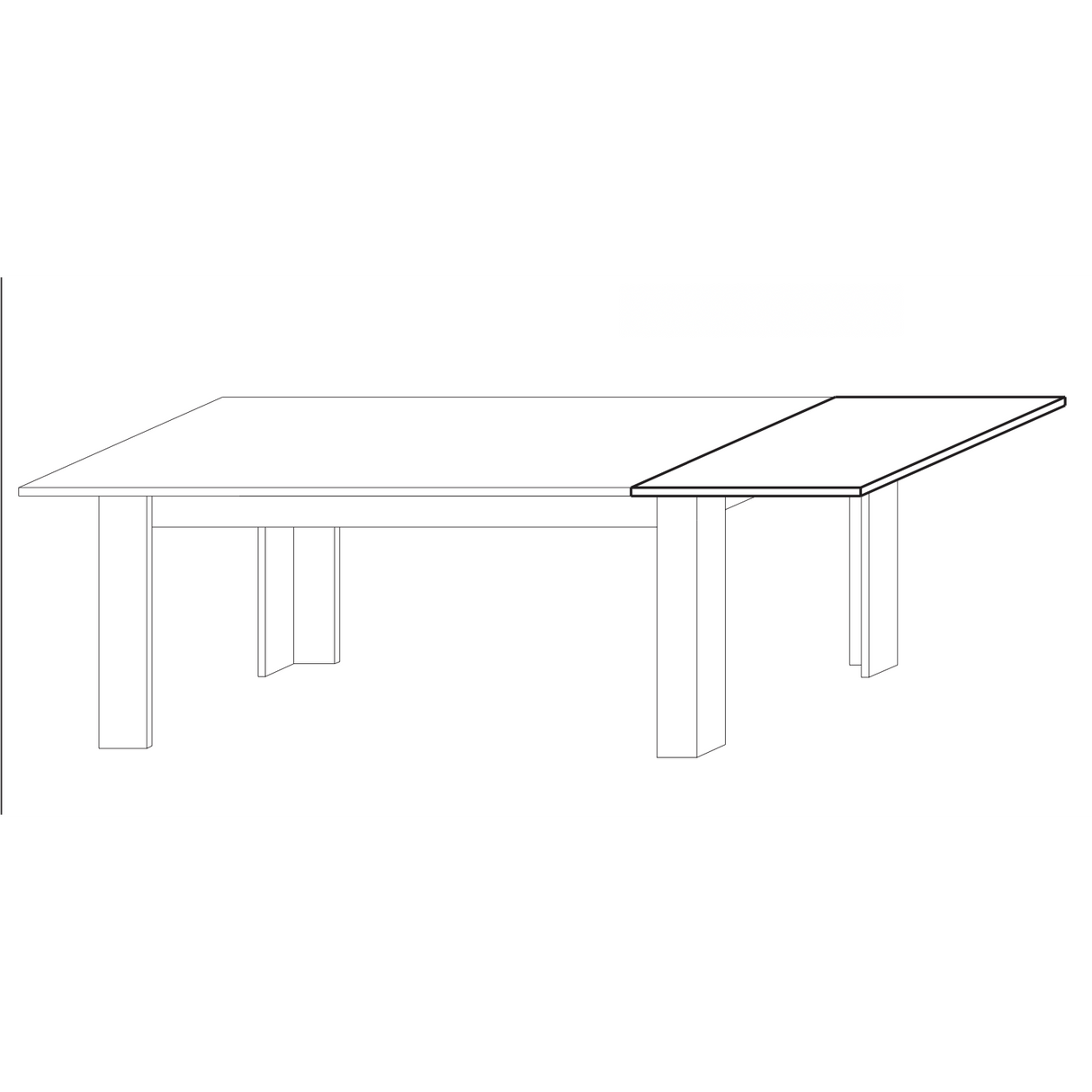 Milano 137cm White Gloss Extending Dining Table - FurniComp