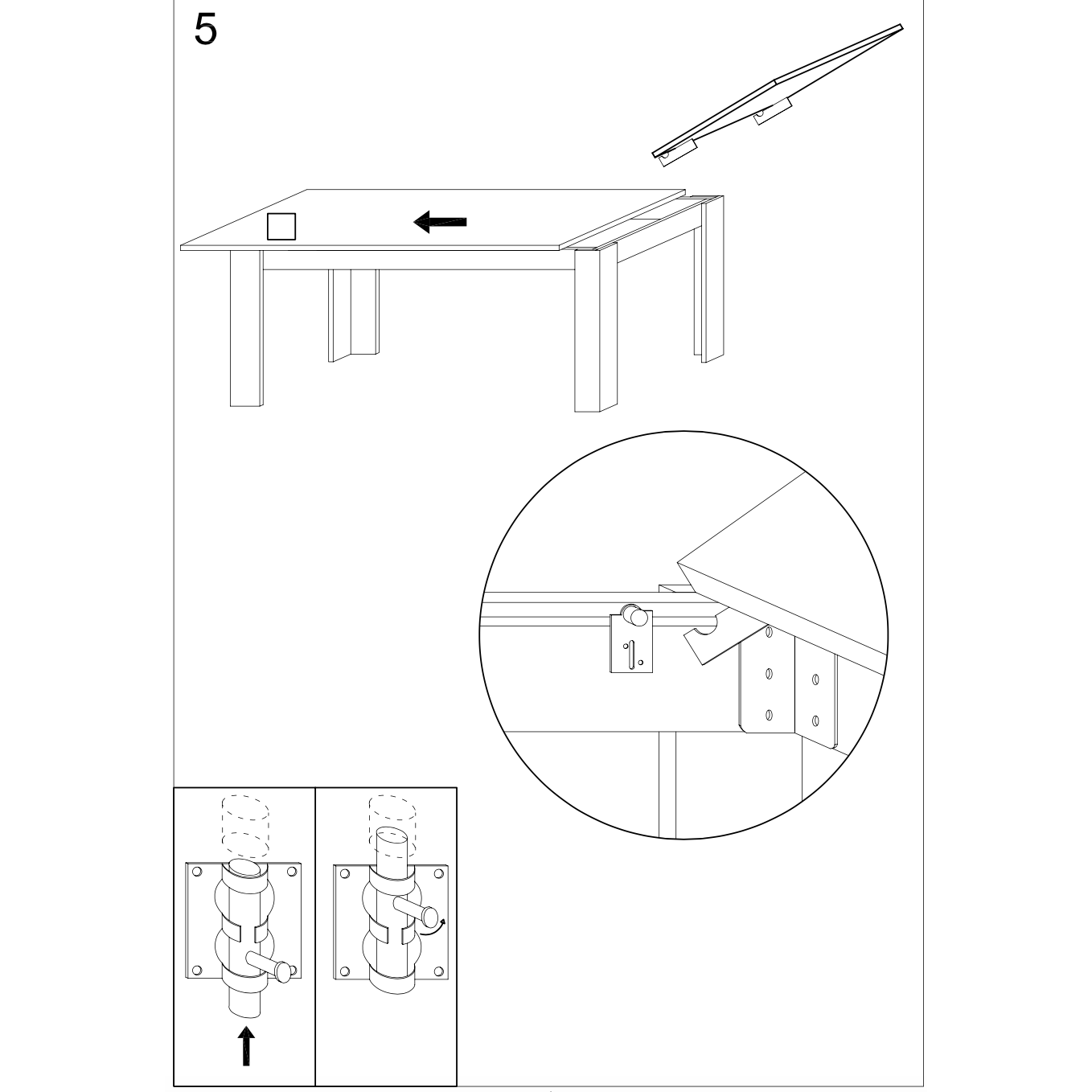 Milano 137cm White Gloss Extending Dining Table - FurniComp