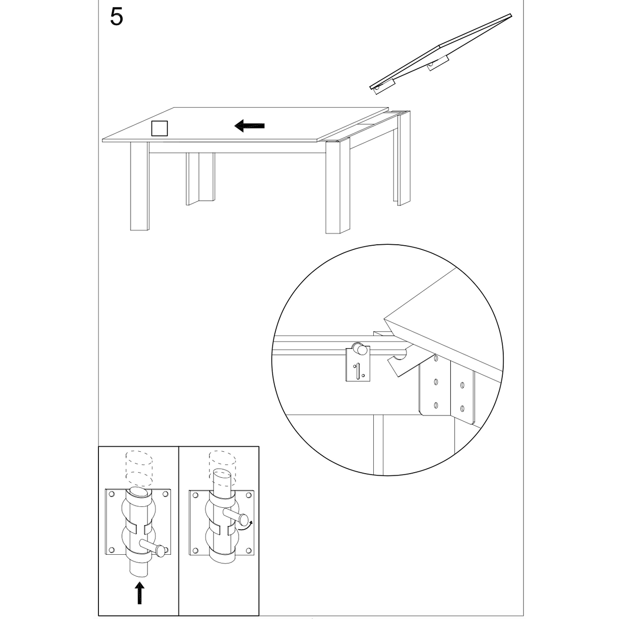 Milano 137cm White Gloss Extending Dining Table - FurniComp
