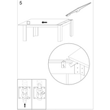 Milano 137cm White Gloss Extending Dining Table - FurniComp