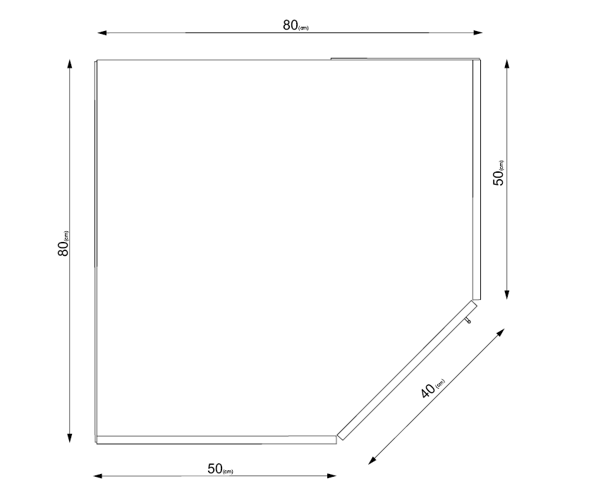 Aria/Louise 1 Door Oak Mirrored Corner Wardrobe - FurniComp