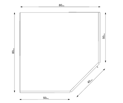 Aria/Louise 1 Door Oak Mirrored Corner Wardrobe - FurniComp