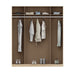 Orla Oak 4 Door Mirrored Wardrobe - FurniComp